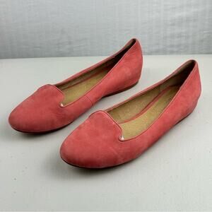 Liebeskind Berlin Pink Flamingo Suede Ballet Flats Women's Size EUR 39 US 8-8.5